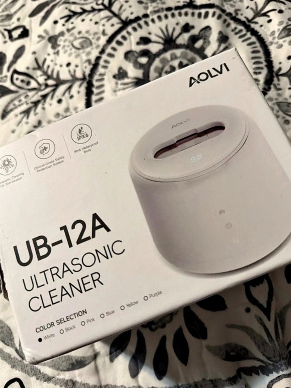 AOLVI UB-12A Ultrasonic Cleaner White